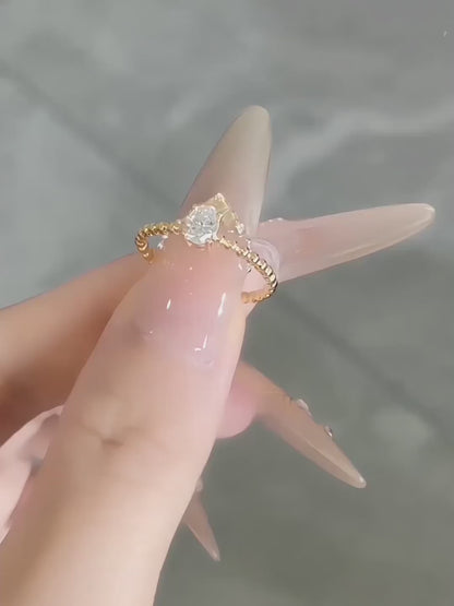 0.52 ct Minimalist Oval-Cut Lab-Grown Diamond Ring in 18K Yellow Gold – APYFR0185-Y video