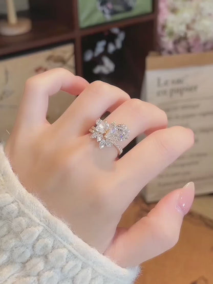 3.12 ct Statement Pear-Cut Lab-Grown Diamond Ring in 18K Yellow Gold video