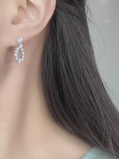 0.53 ctw Round-Cut Lab-Grown Diamond Stud Earrings in PT950 Platinum