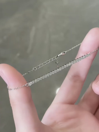 1 ctw Celestial Round-Cut Lab-Grown Diamond Bracelet in 925 Sterling Silver