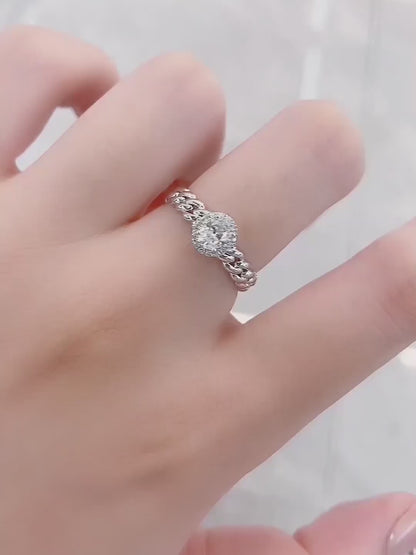 0.33 ct Statement Four-Prong Round-Cut Lab-Grown Diamond Ring in PT950 Platinum – APYFR0098-PT video