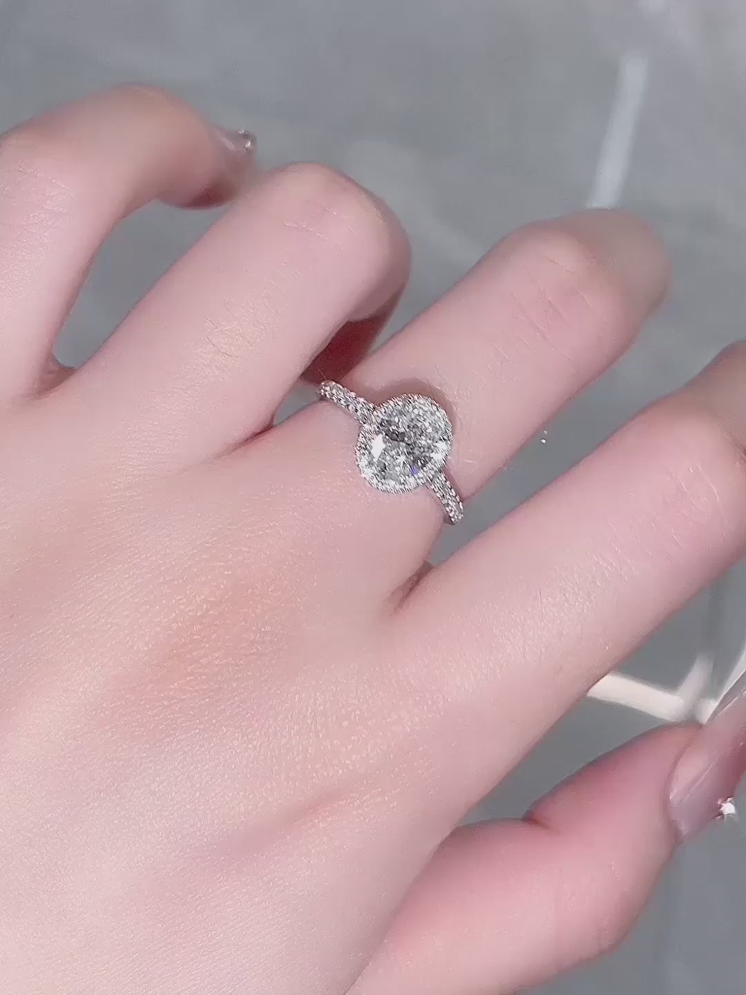 1.01 ct Statement Four-Prong Oval-Cut Lab-Grown Diamond Ring in PT950 Platinum – APYFR0031-PT video