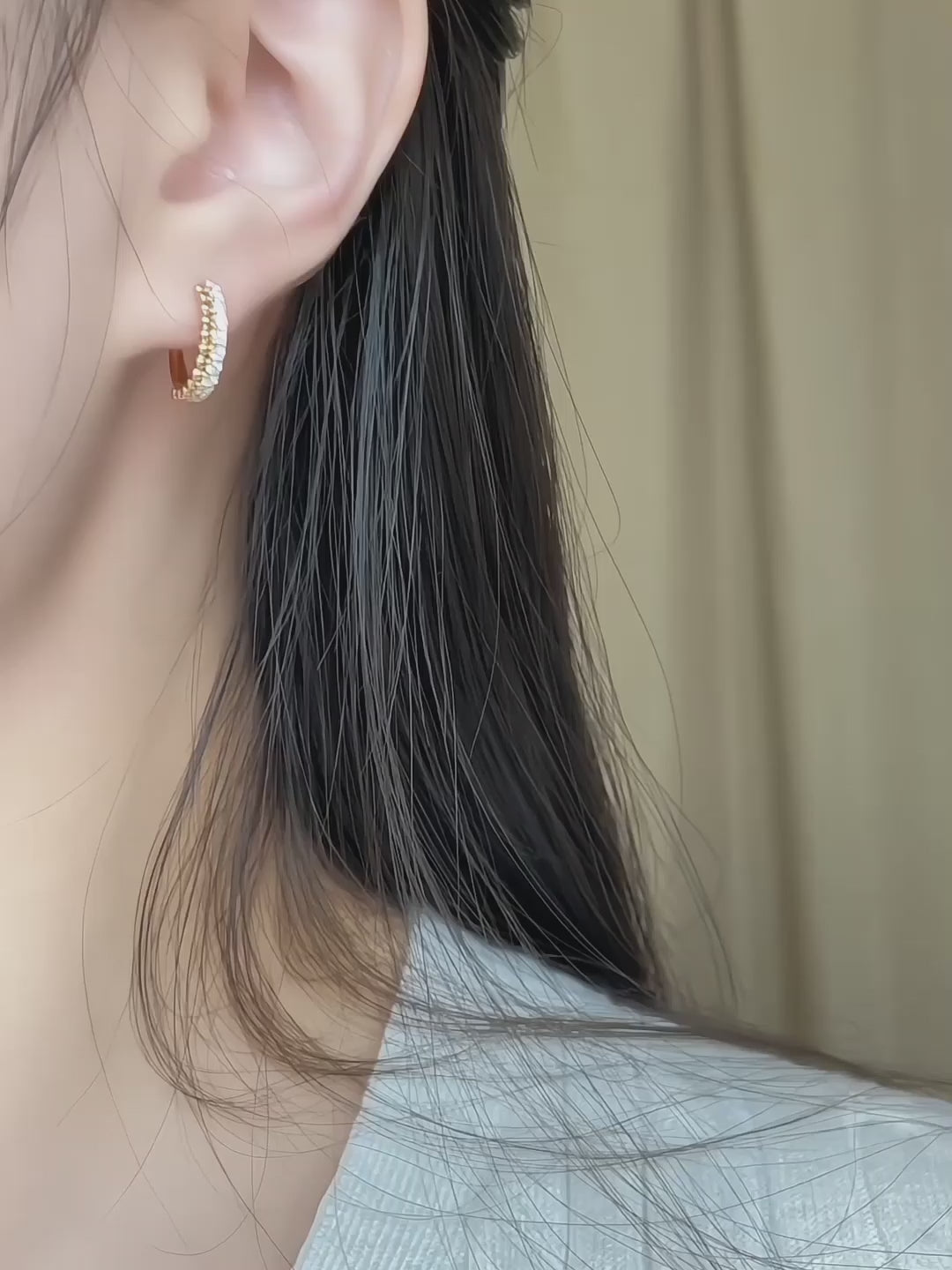 0.44 ctw Celestial Round-Cut Lab-Grown Diamond Earrings in 18K Yellow Gold