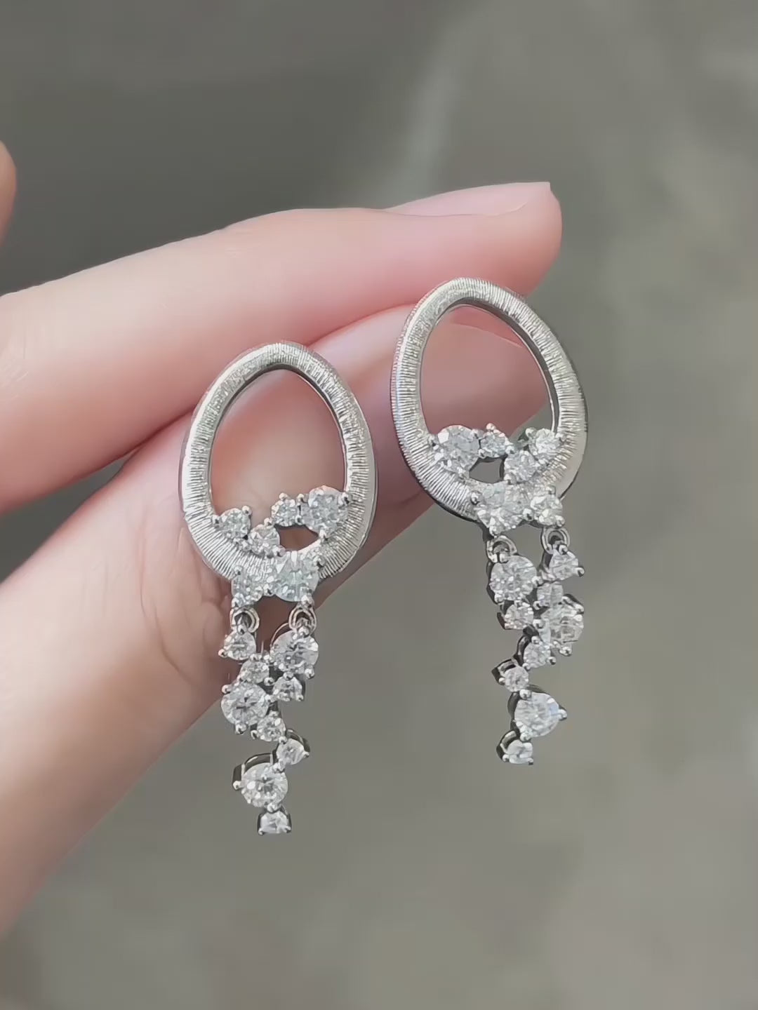0.25 ctw Celestial Round-Cut Lab-Grown Diamond Earrings in PT950 Platinum