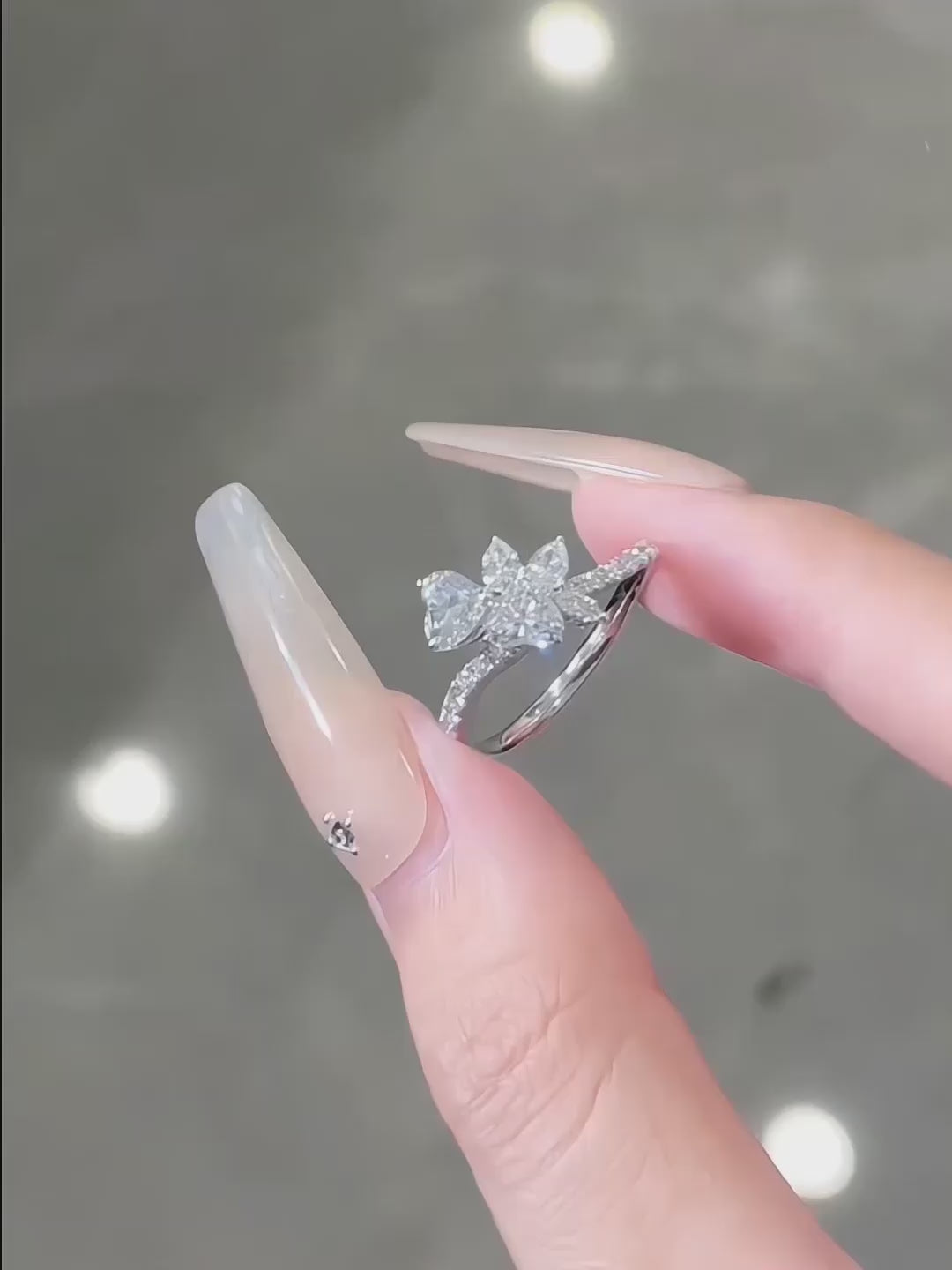 1.24 ctw Celestial Mixed-Cut Lab-Grown Diamond Ring in PT950 Platinum – APYFR0201-PT video