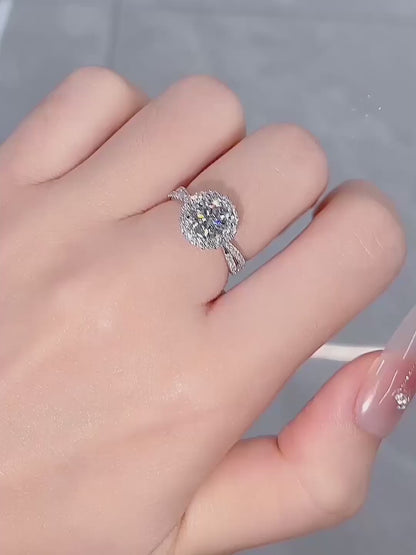 1.01 ct Statement Four-Prong Round-Cut Lab-Grown Diamond Ring in PT950 Platinum – APYFR0045-PT video