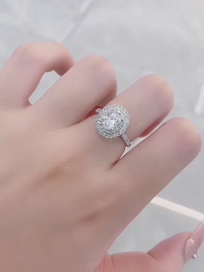 0.83 ct Statement Four-Prong Oval-Cut Lab-Grown Diamond Ring in PT950 Platinum – APYFR0090-PT video