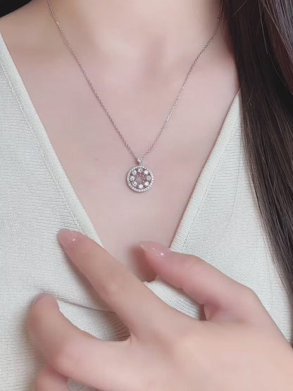 0.93 ctw Celestial Round-Cut Lab-Grown Diamond Necklace in 18K White Gold – APYN0238-W video