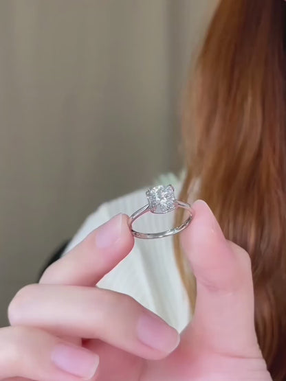 1.03 ct Celestial Four-Prong Round-Cut Lab-Grown Diamond Ring in PT950 Platinum – APYFR0256-PT video