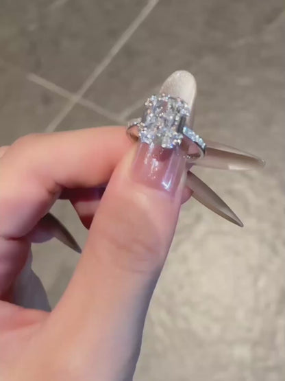 2.09 ct Statement Four-Prong Emerald-Cut Lab-Grown Diamond Ring in PT950 Platinum video