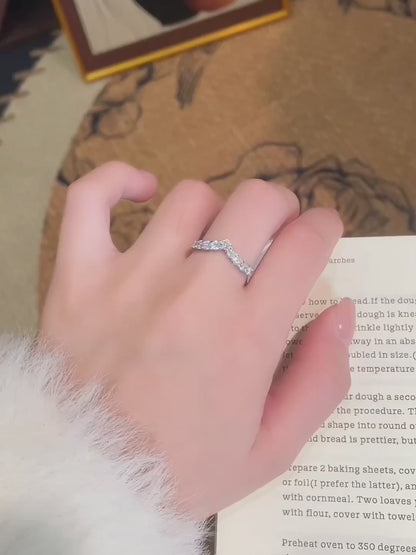 0.7 ctw Round-Cut Lab-Grown Diamond Band in 925 Sterling Silver video