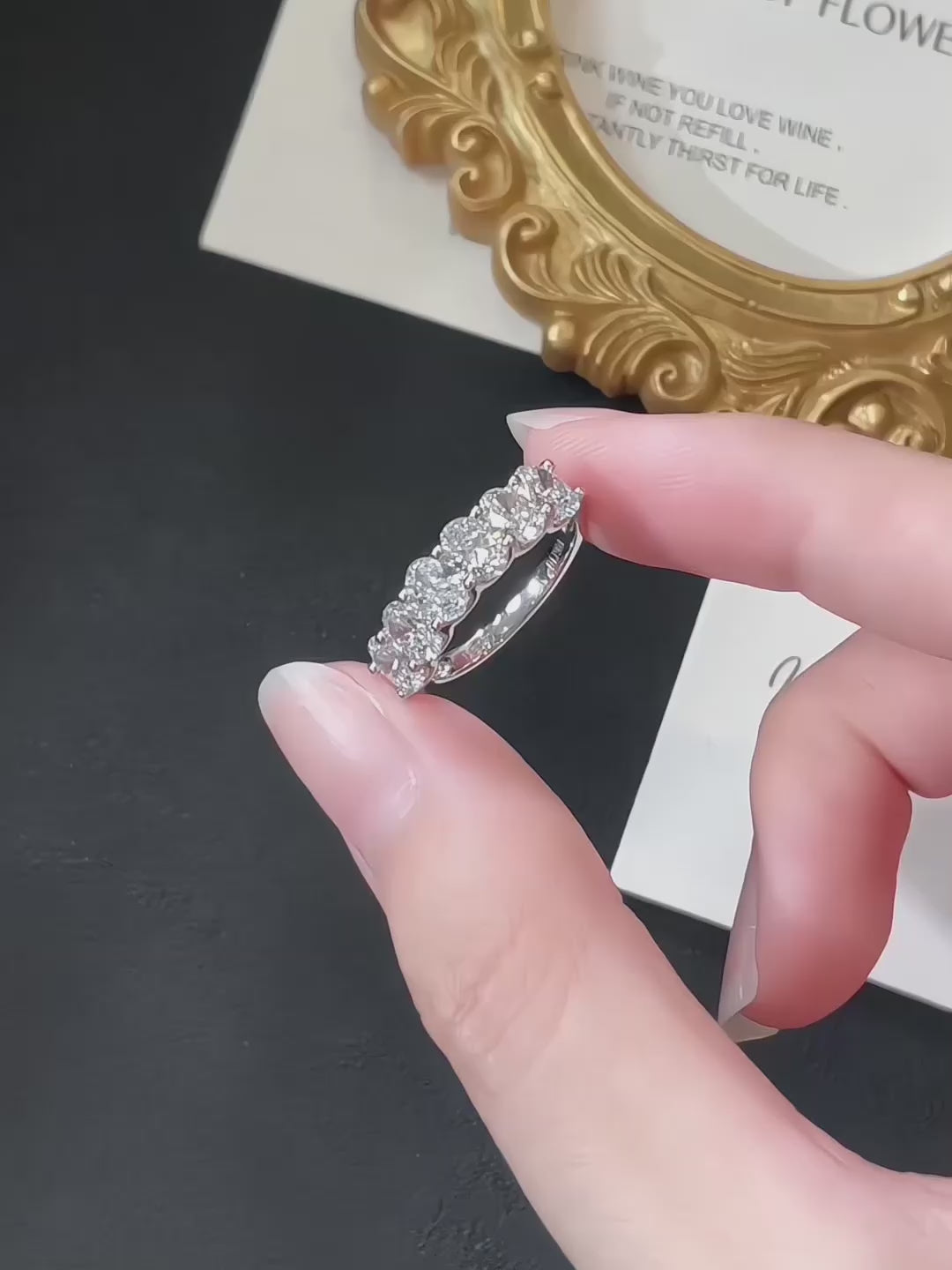 1.8 ctw Celestial Mixed-Cut Lab-Grown Diamond Band in PT950 Platinum – APYFR0274-PT video