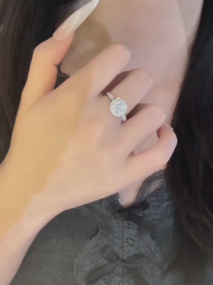 1.05 ct Round-Cut Lab-Grown Diamond Ring in PT950 Platinum – APYFR0011-PT video