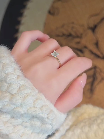 1.25 ct Celestial Four-Prong Princess-Cut Lab-Grown Diamond Ring in 18K Yellow Gold video