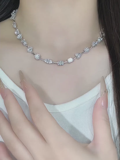 Statement Mixed-Cut Lab-Grown Diamond Necklace in PT950 Platinum video