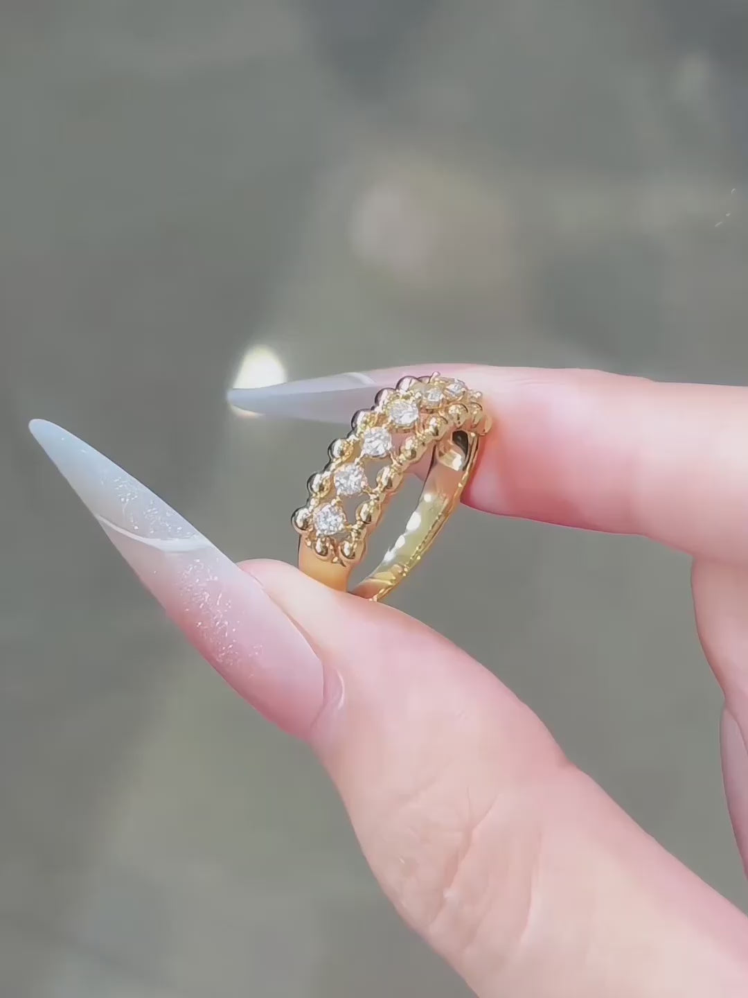 0.36 ctw Round-Cut Lab-Grown Diamond Band in 18K Yellow Gold – APYFR0167-Y video