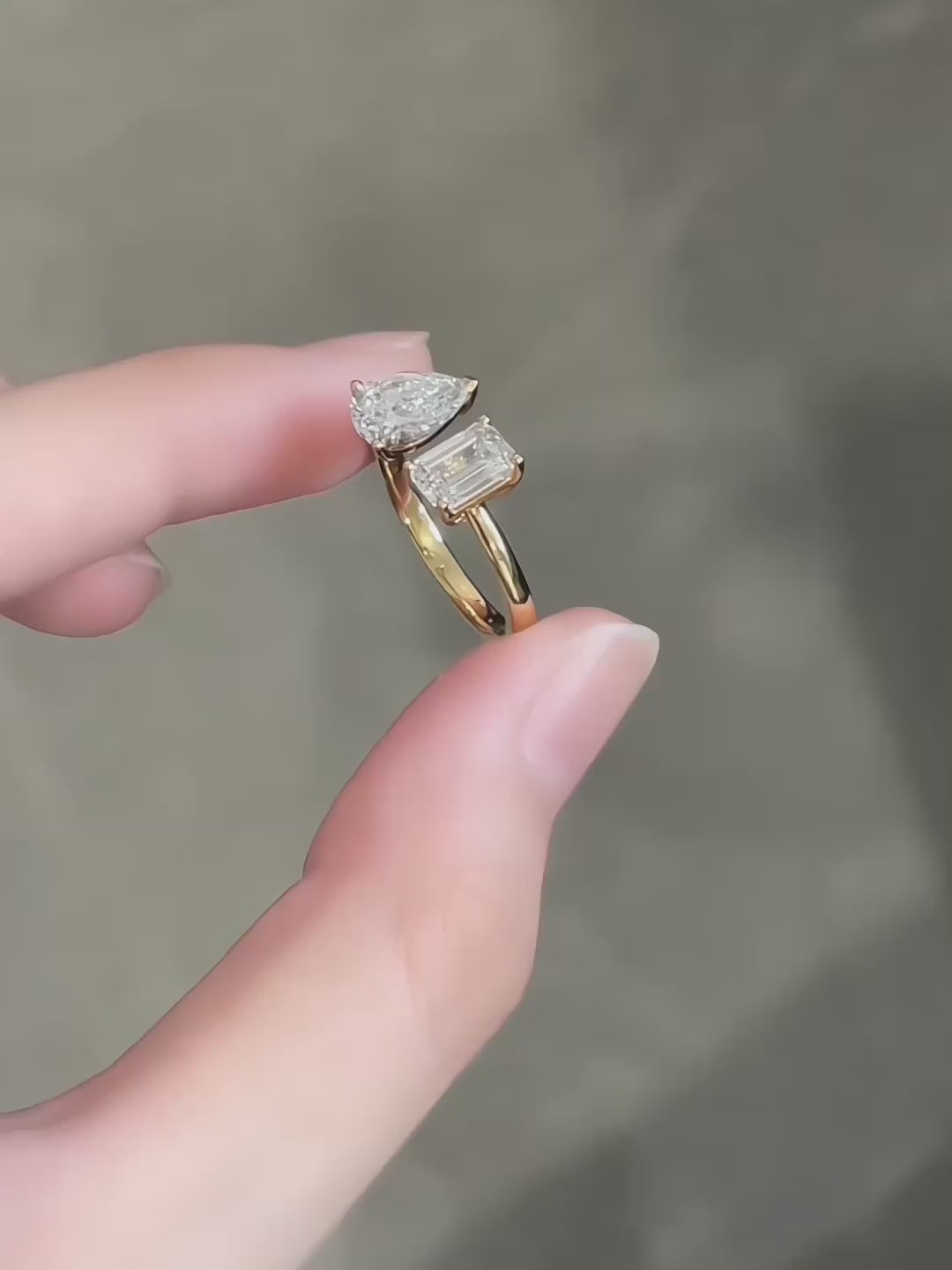 2.06 ctw Mixed-Cut Lab-Grown Diamond Ring in 18K Yellow Gold – APYFR0245-Y video