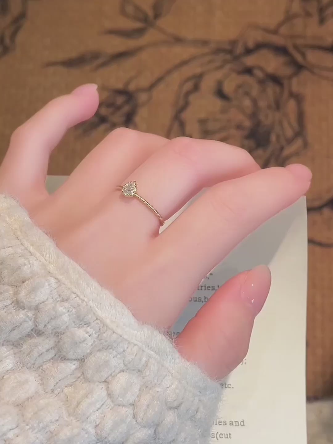 0.14 ct Pear-Cut Lab-Grown Diamond Ring in 18K Yellow Gold – APYFR0351-Y video