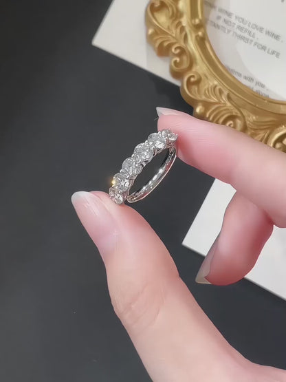 1.89 ctw Celestial Round-Cut Lab-Grown Diamond Band in PT950 Platinum – APYFR0273-PT video