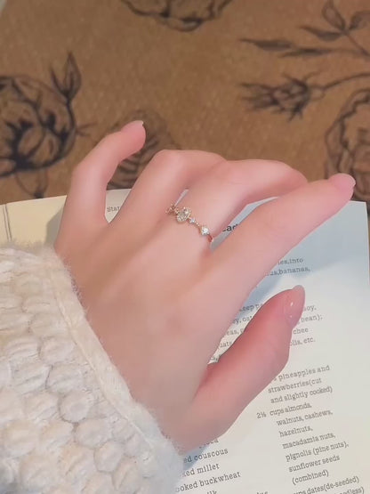 0.2 ct Oval-Cut Lab-Grown Diamond Ring in 18K Yellow Gold video