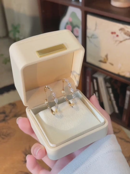 5.02 ctw Marquise-Cut Lab-Grown Diamond Earrings in 18K Yellow Gold