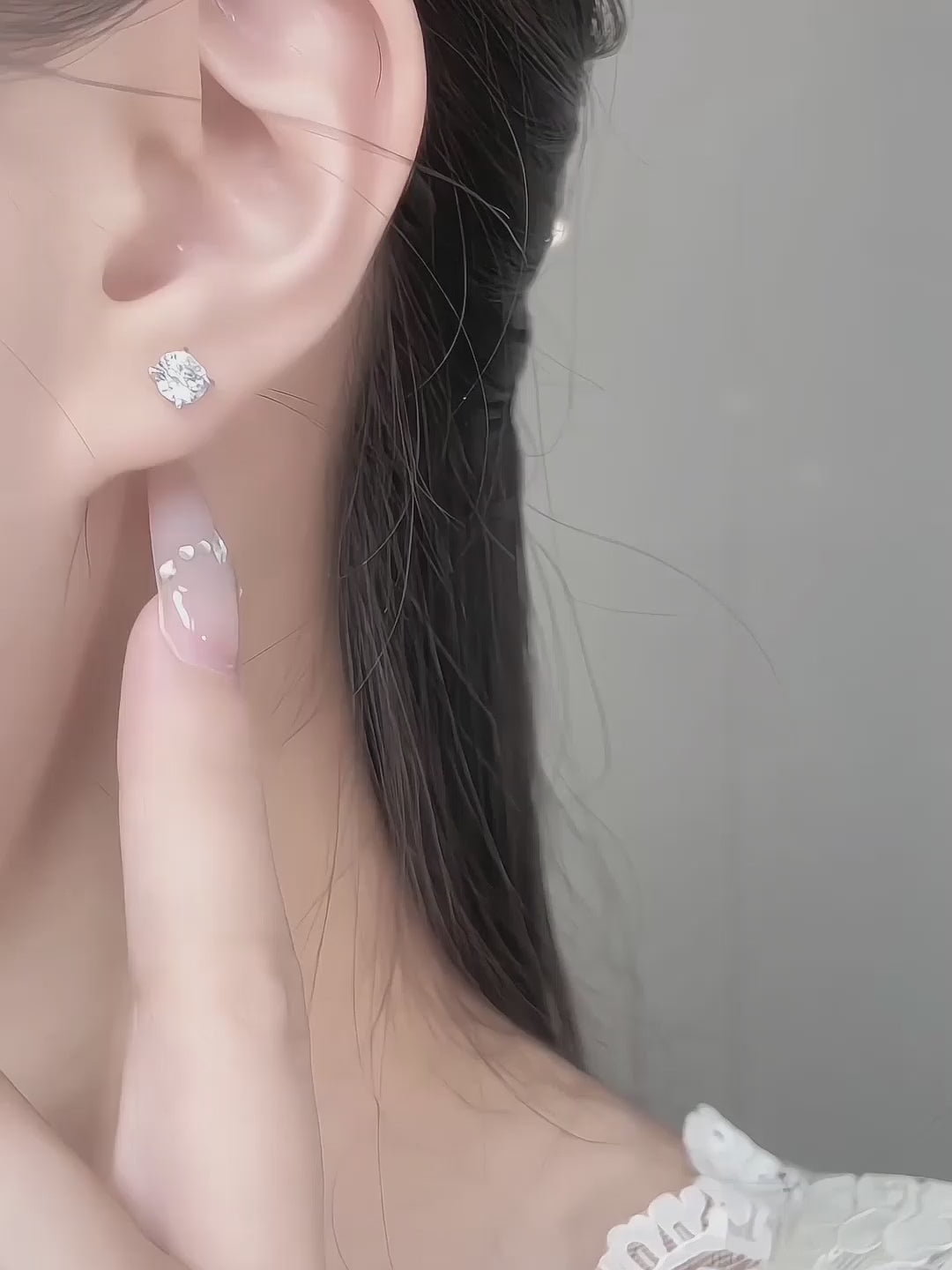 1.03 ctw Four-Prong Cushion-Cut Lab-Grown Diamond Earrings in PT950 Platinum