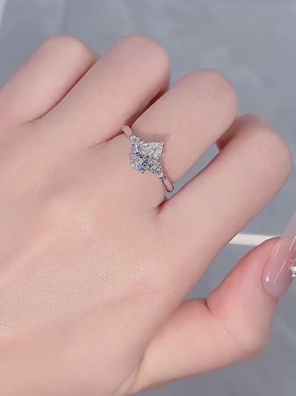 1.1 ct Classic Pear-Cut Lab-Grown Diamond Three-Stone Ring in 18K White Gold video