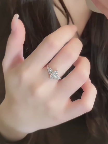 1.15 ct Celestial Marquise-Cut Lab-Grown Diamond Ring in PT950 Platinum – APYFR0260-PT video