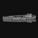18K Gold Plated Thick Sterling Silver Tennis Bracelet