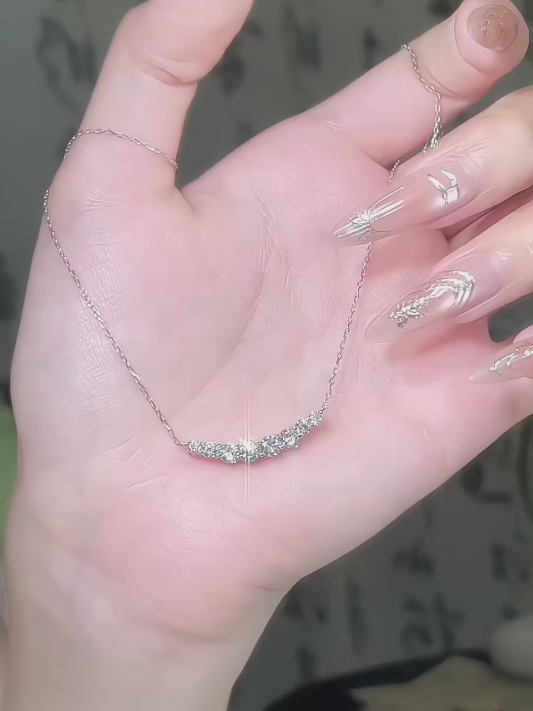 1.1 ctw Round-Cut Lab-Grown Diamond Necklace in 18K White Gold – APYN0104-W video