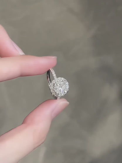 2.06 ct Classic Four-Prong Round-Cut Lab-Grown Diamond Ring in PT950 Platinum video