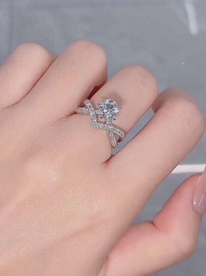 1.07 ct Round-Cut Lab-Grown Diamond Ring in PT950 Platinum – APYFR0044-PT video
