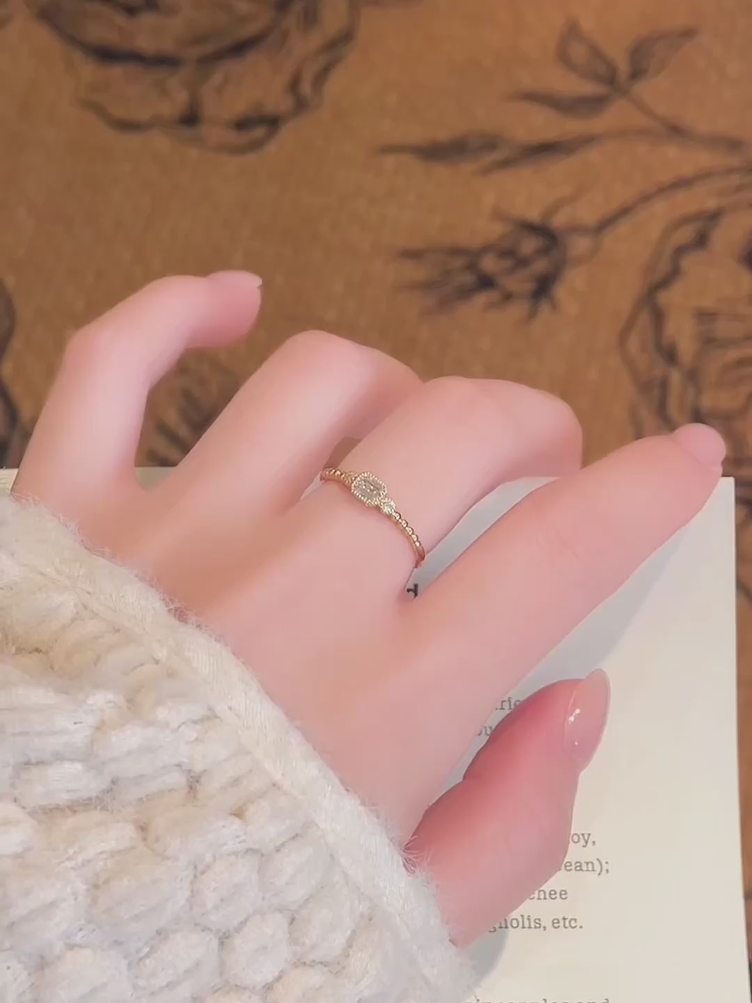0.22 ct Celestial Emerald-Cut Lab-Grown Diamond Ring in 18K Yellow Gold – APYFR0347-Y video