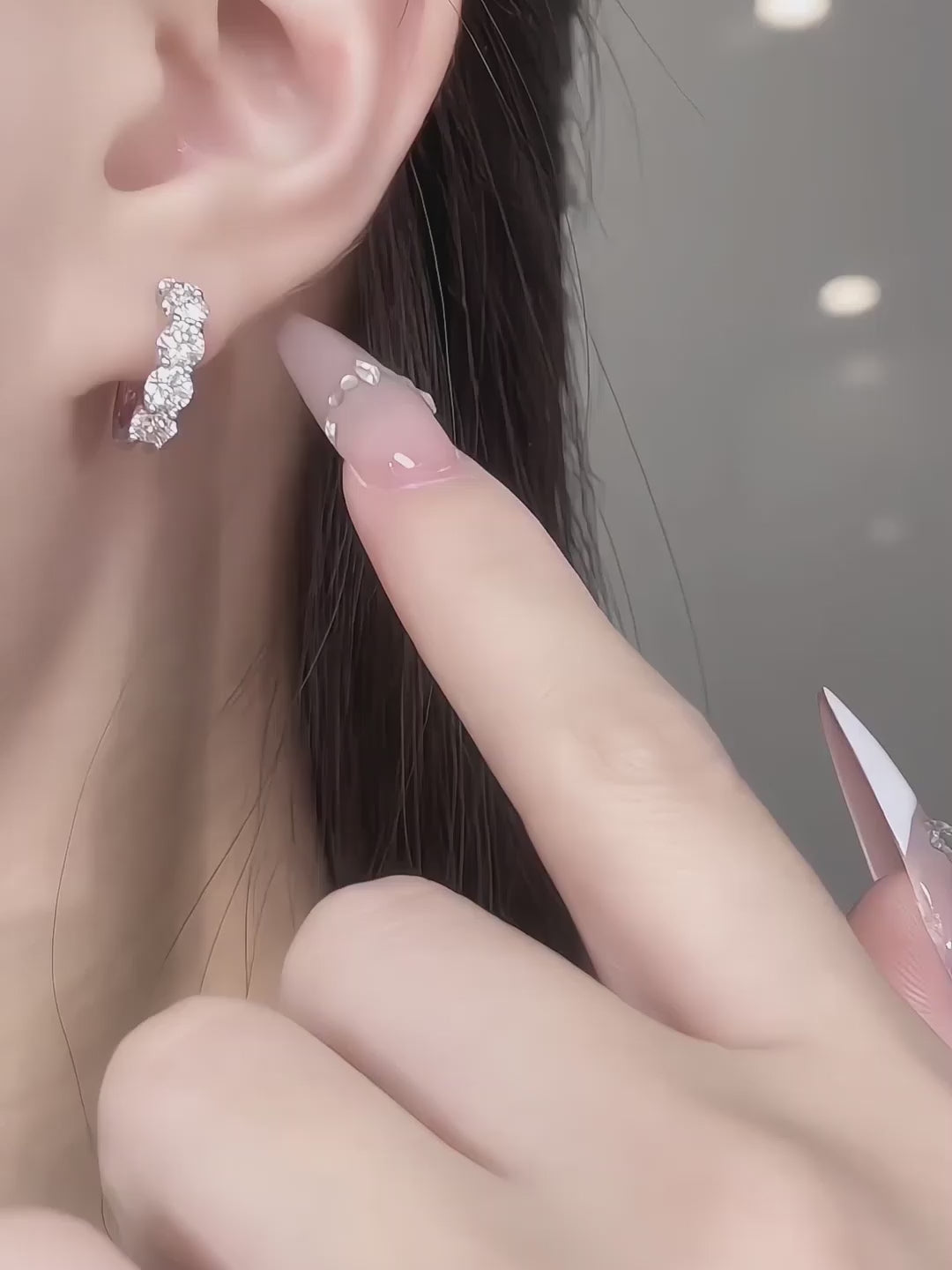2.01 ctw Celestial Round-Cut Lab-Grown Diamond Earrings in PT950 Platinum