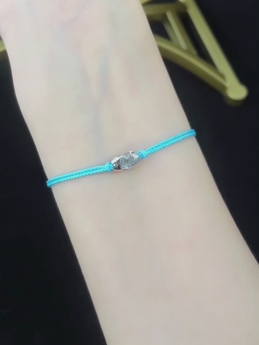 0.3 ctw Minimalist Oval-Cut Lab-Grown Diamond Beaded Bracelet in PT950 Platinum