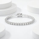 18K Gold Plated Thick Sterling Silver Tennis Bracelet