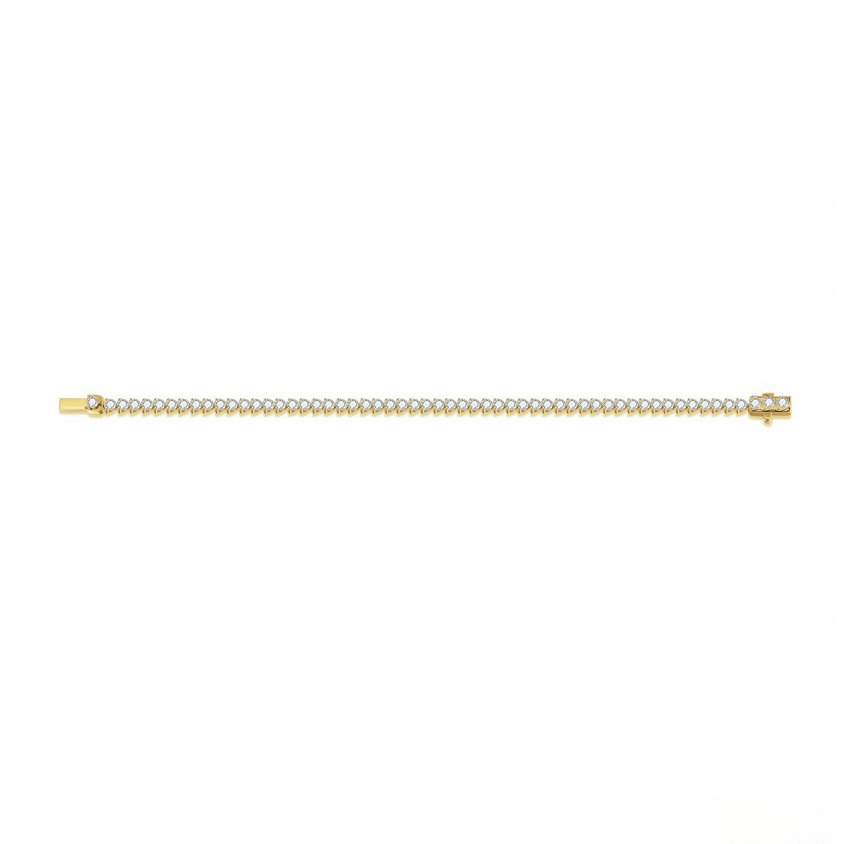 The 3 - Prong Diamond Tennis Bracelet - SparkLab Gems