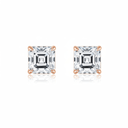 The Asscher Cut Stud Earrings - SparkLab Gems
