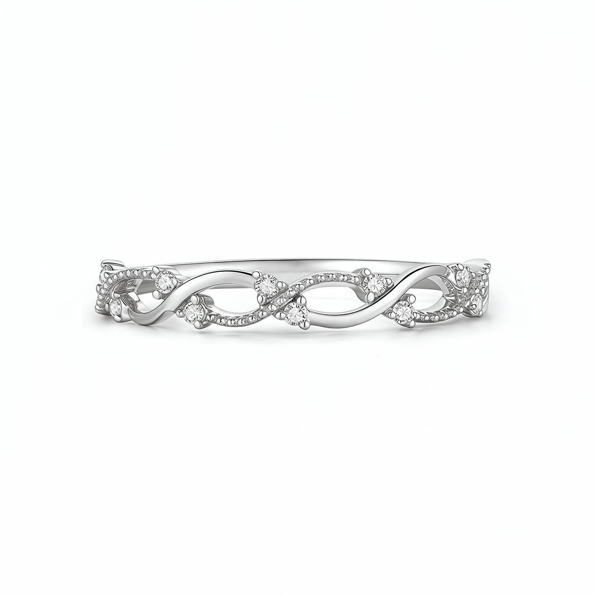The Braided Vine Stack Ring - SparkLab Gems