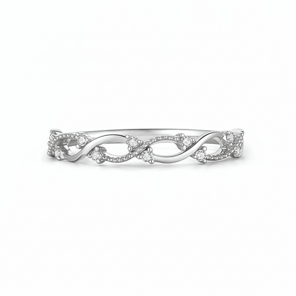 The Braided Vine Stack Ring - SparkLab Gems