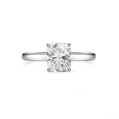 The Clara - Radiant Cut Solitaire Engagement Ring - SparkLab Gems
