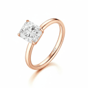 The Clara - Radiant Cut Solitaire Engagement Ring - SparkLab Gems