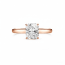 The Clara - Radiant Cut Solitaire Engagement Ring - SparkLab Gems