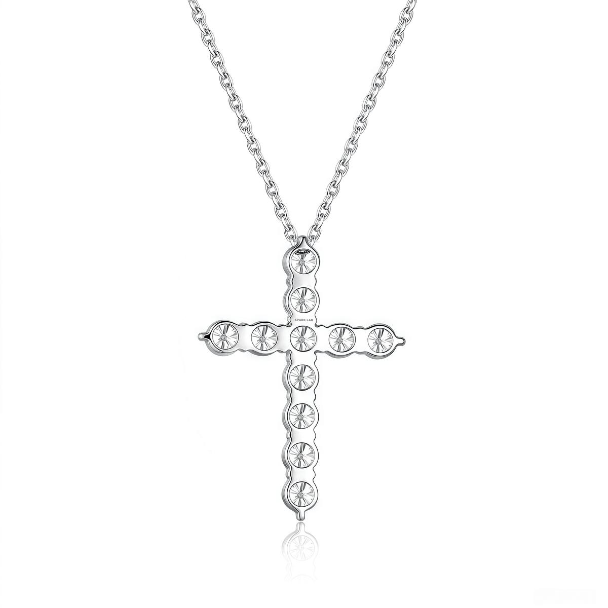 The Classic Diamond Cross Pendant - SparkLab Gems
