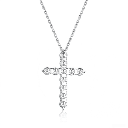 The Classic Diamond Cross Pendant - SparkLab Gems