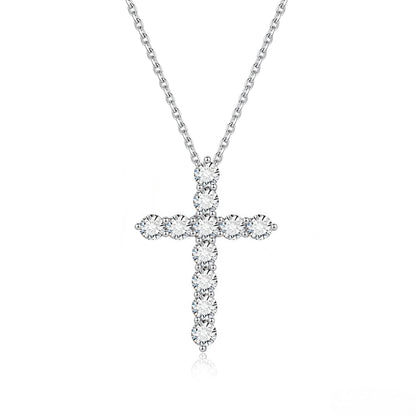 The Classic Diamond Cross Pendant - SparkLab Gems