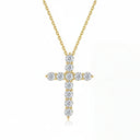 The Classic Diamond Cross Pendant - SparkLab Gems