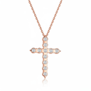 The Classic Diamond Cross Pendant - SparkLab Gems
