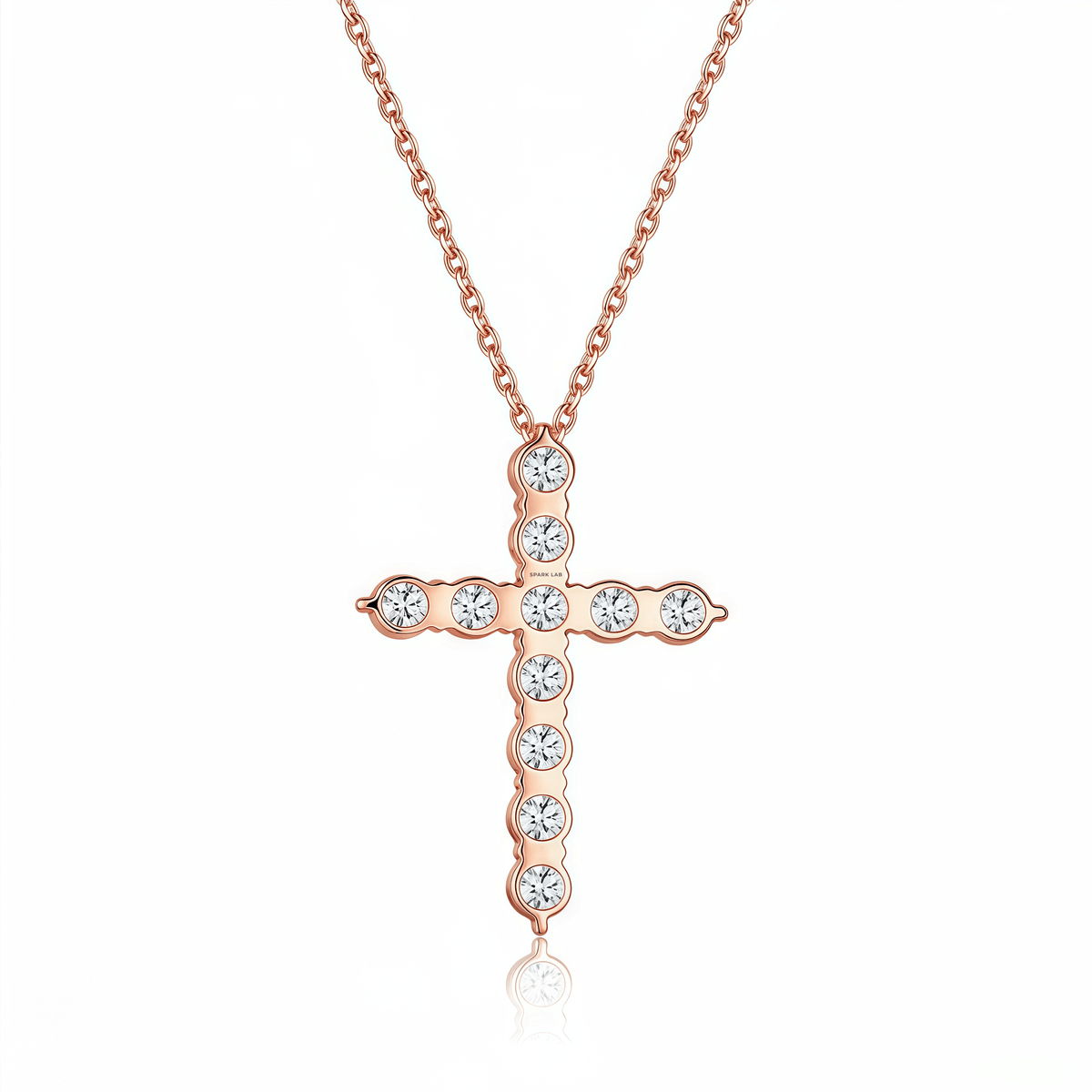 The Classic Diamond Cross Pendant - SparkLab Gems