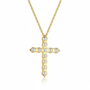 The Classic Diamond Cross Pendant - SparkLab Gems